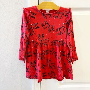 TU Reindeer Knit Dress